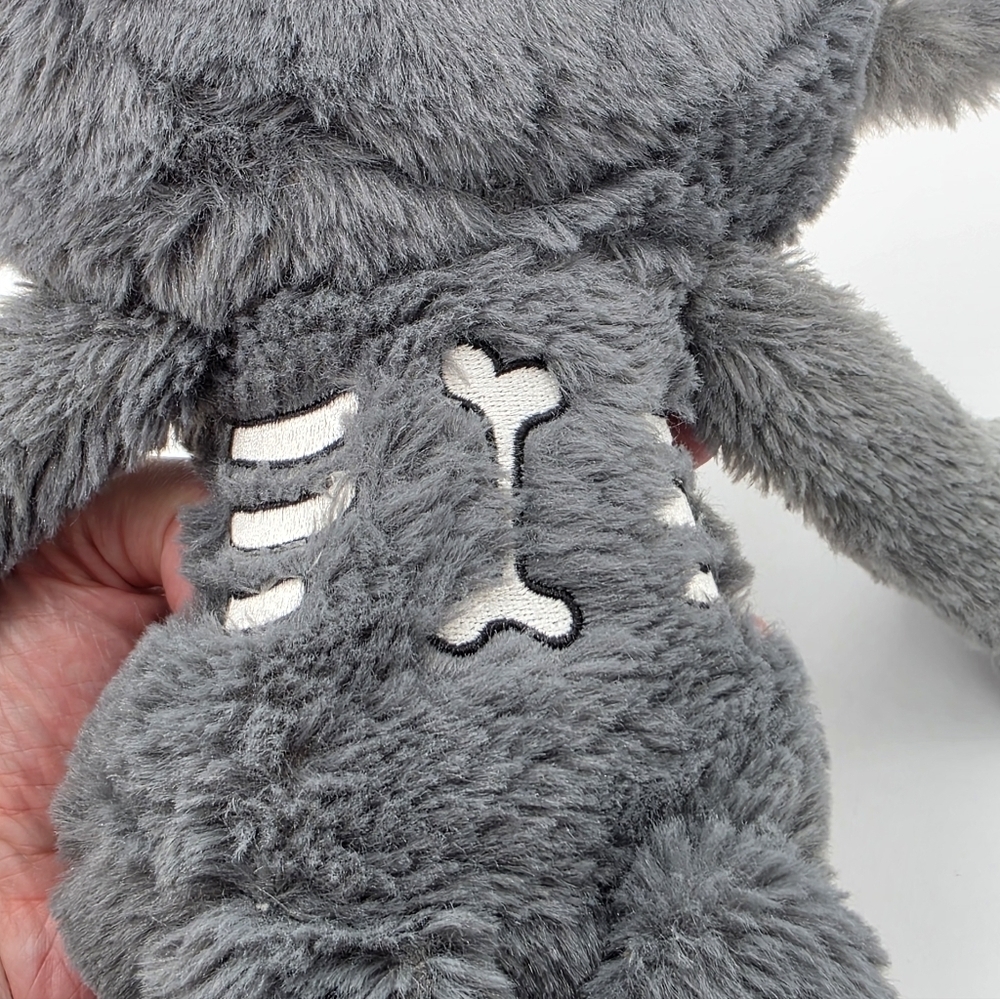 Gus Fink Gooli Plush Grey Skellbo Cat Monster - Picture 5 of 6